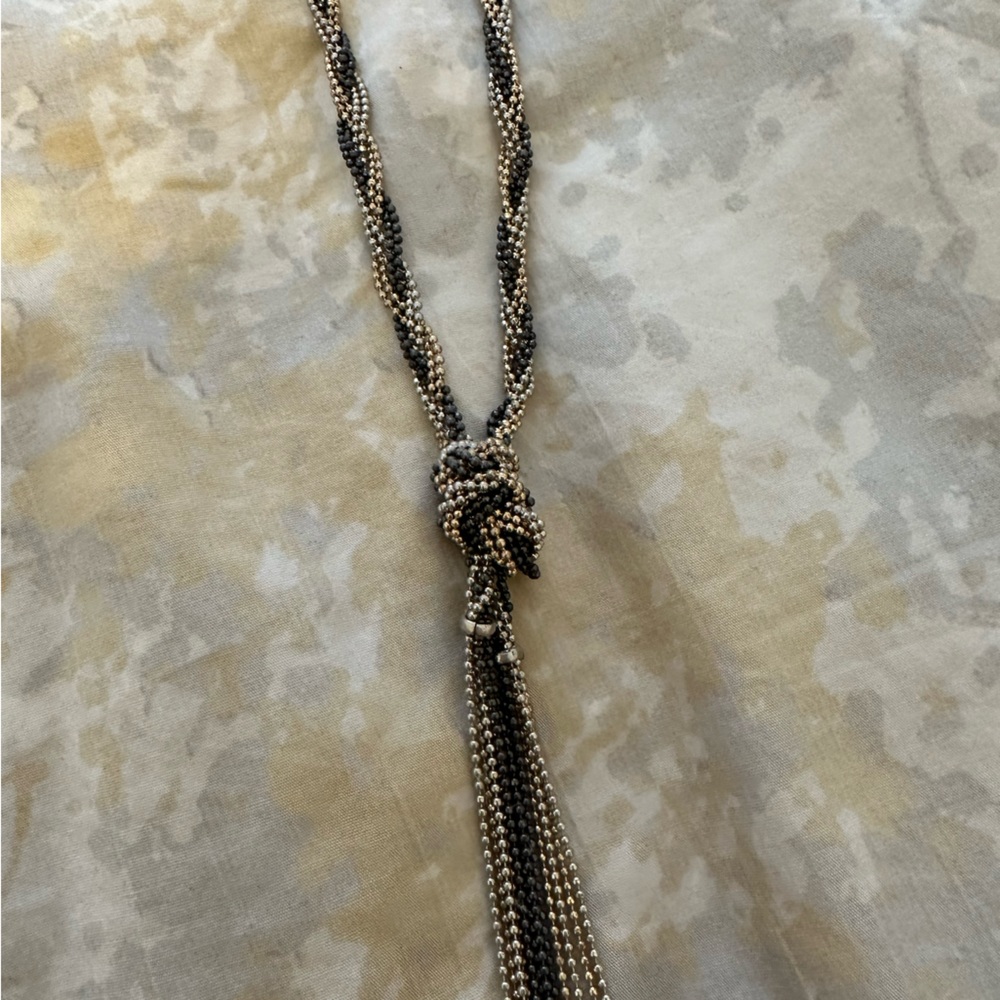 Tri-colored Long Necklace